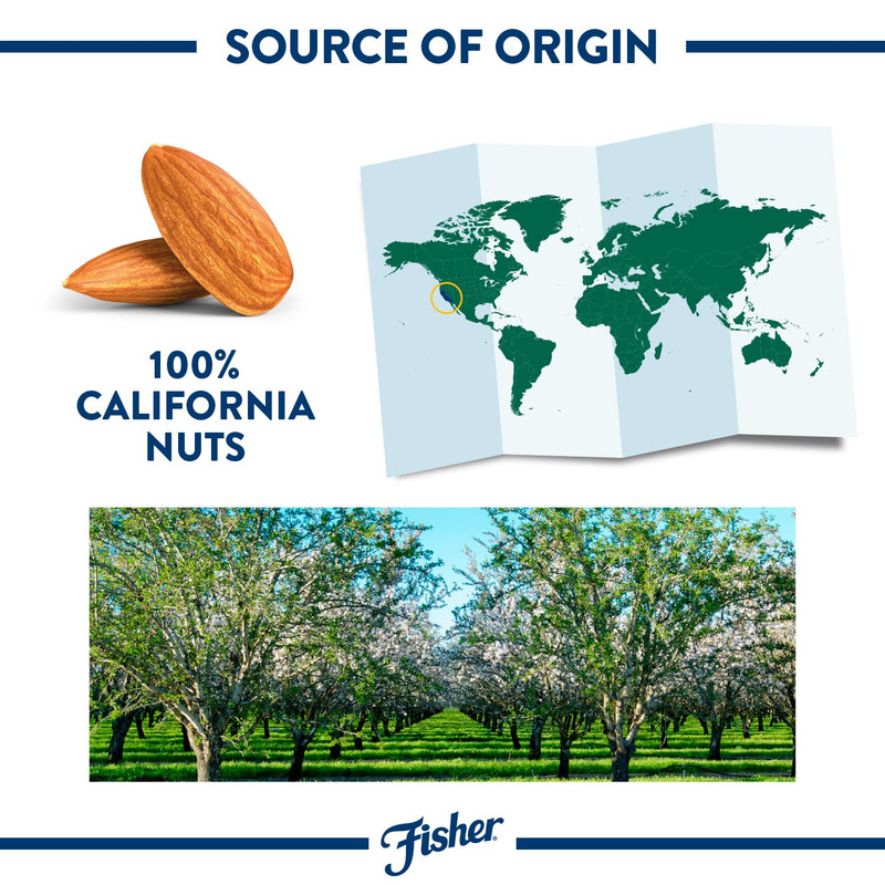 Fisher Unsalted Sliced Almonds 24Oz Resealable Bag, Raw Nuts Perfect for Cookin gallery