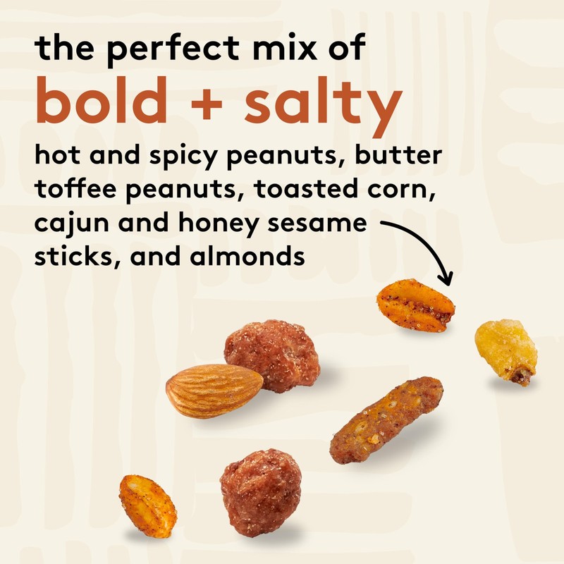 Cajun Style Snack Mix with Hot and Spicy Peanuts, Butter Toffee Peanuts, Toas... gallery