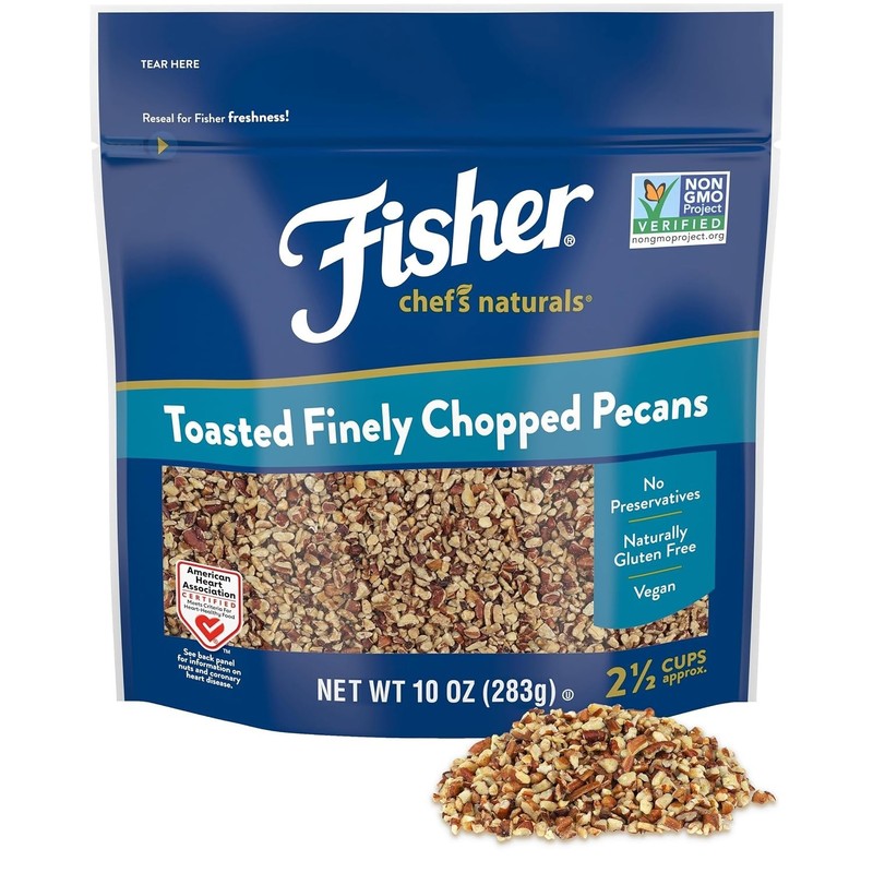 Nutritious 10 oz Pack of Chopped Pecans – Protein Snack, Kosher Certified