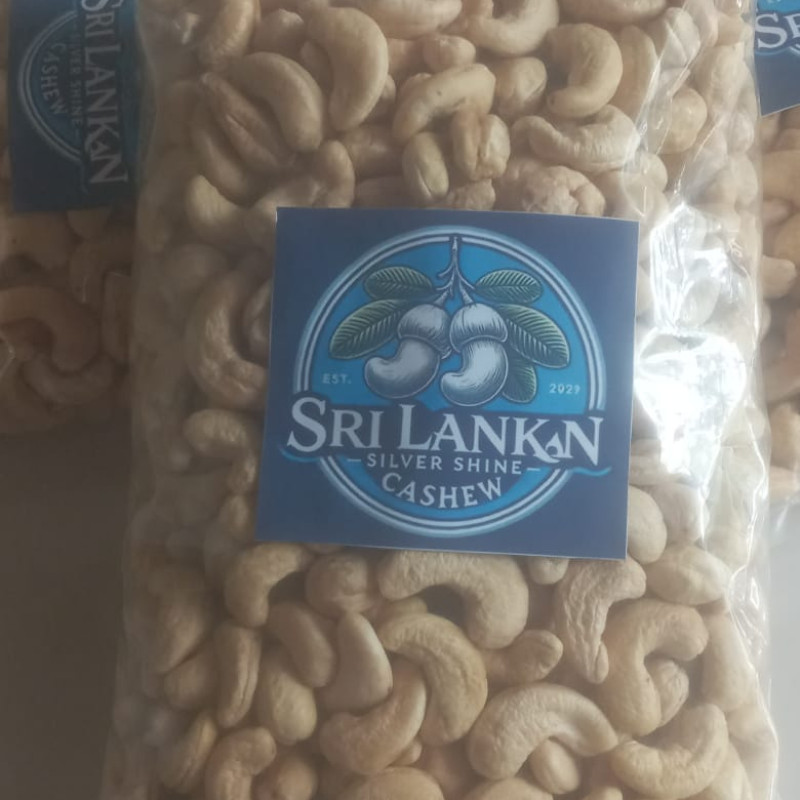 Silver Shine Sri lankan Whole Cashews, Party Snacks, Plant-Based Protein 500g gallery