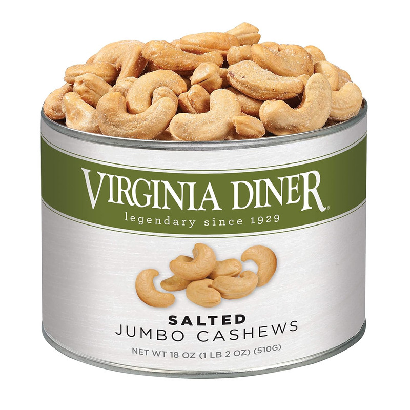 Jumbo Salted Cashews – Non-Gmo, Preservative Free Gourmet Cashews Gift from Virg