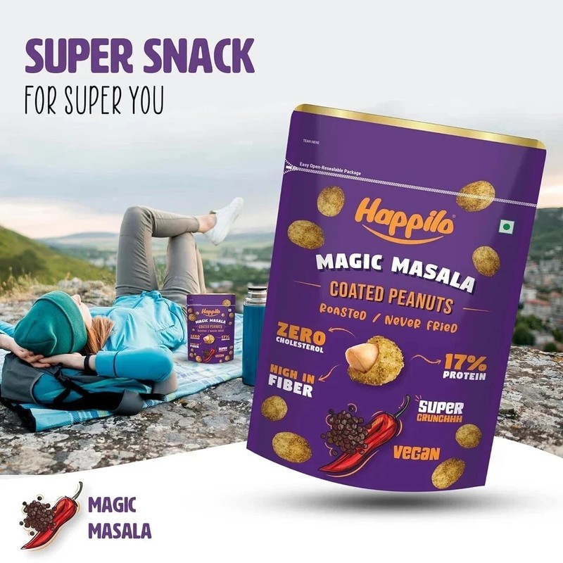 Happilo Premium Super Snack Magic Masala Peanut 150g, Free Shipping World Wide gallery