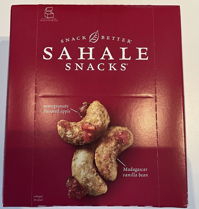 Shale Snacks / Pomegranate Vanilla Cashews / 1.5 Oz Bags / 9 Packs In The Box.