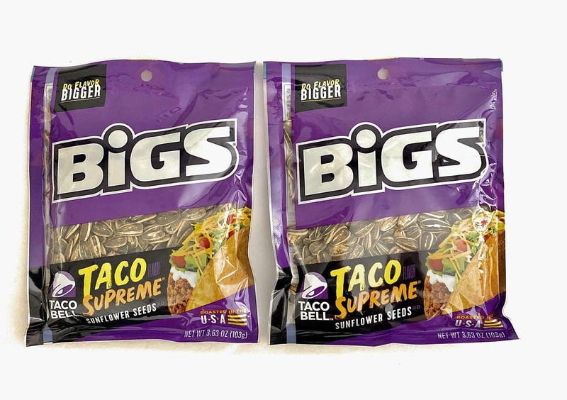 Taco Supreme Do Flavor Bigger Huge Sunflower Seeds 2pack 3.630z each
