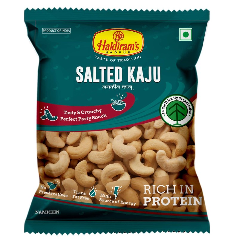 Haldiram’s Nagpur Salted Dried Kaju(Pack Of 12-35 Gram Each)