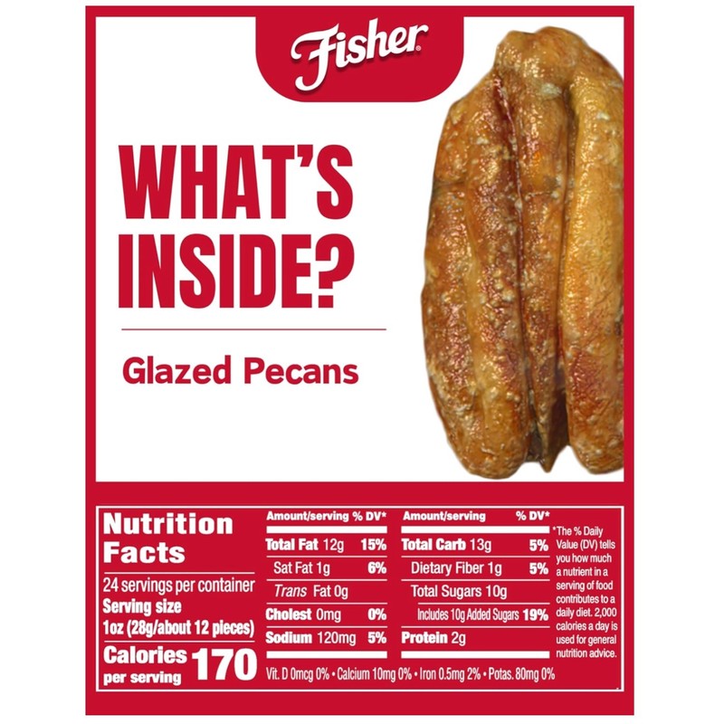 Exquisite Glazed Pecans - 24 oz Junior Mammoth Delight