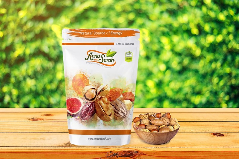 Premium Mixed Nuts in Shell, 2 Pound Bag, California Jumbo Chandler Walnuts, ... gallery