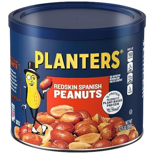 Planters Redskin Spanish Peanuts 6 ct Pack 12.5 oz Canisters