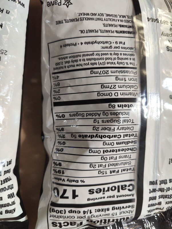 Lot Of 3packs Kings Fresh & Delicious Roasted Peanut No Salt 1lb Exp 25/11/2025 gallery
