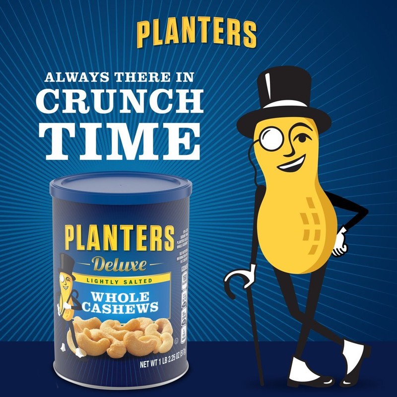 Planters Deluxe Lightly Salted Whole Cashews, 18.25 oz Canister gallery
