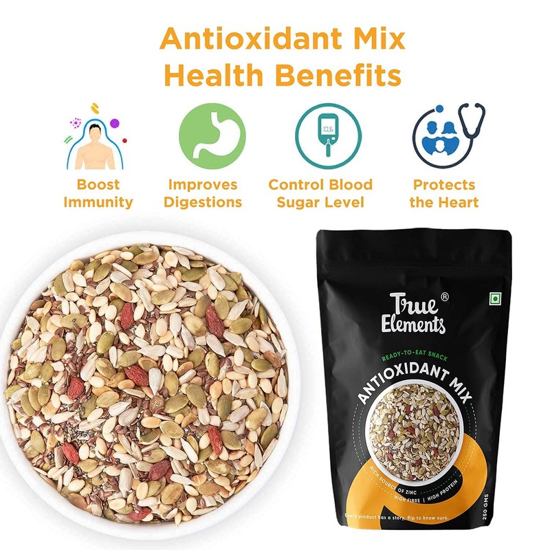 True Elements Antioxidant Mix Seeds 250g Protein Rich 6 Seeds with Berries gallery