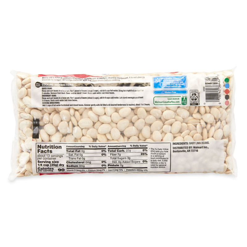 (3 pack) Great Value Baby Lima Beans, 1 lb gallery