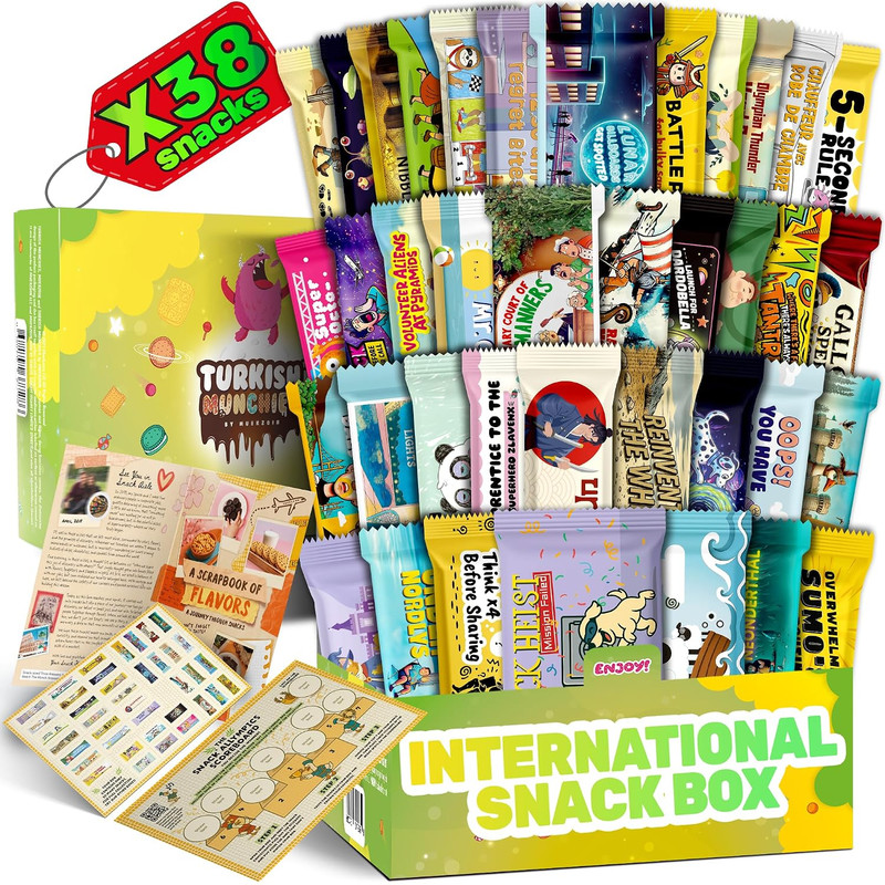 Mega International Snack Box | Premium Exotic Foreign Snacks Unique Food Gifts I