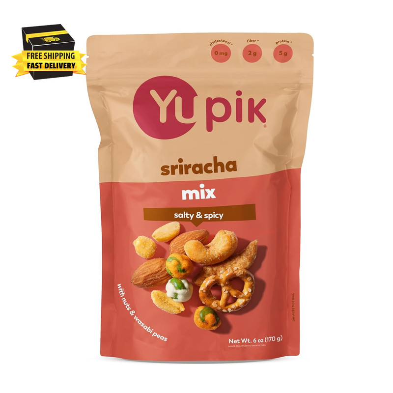Sriracha Mix, 6 Oz, Savory Crunchy Snack, Spicy Blend, BBQ Trail Mix, Protein Sn