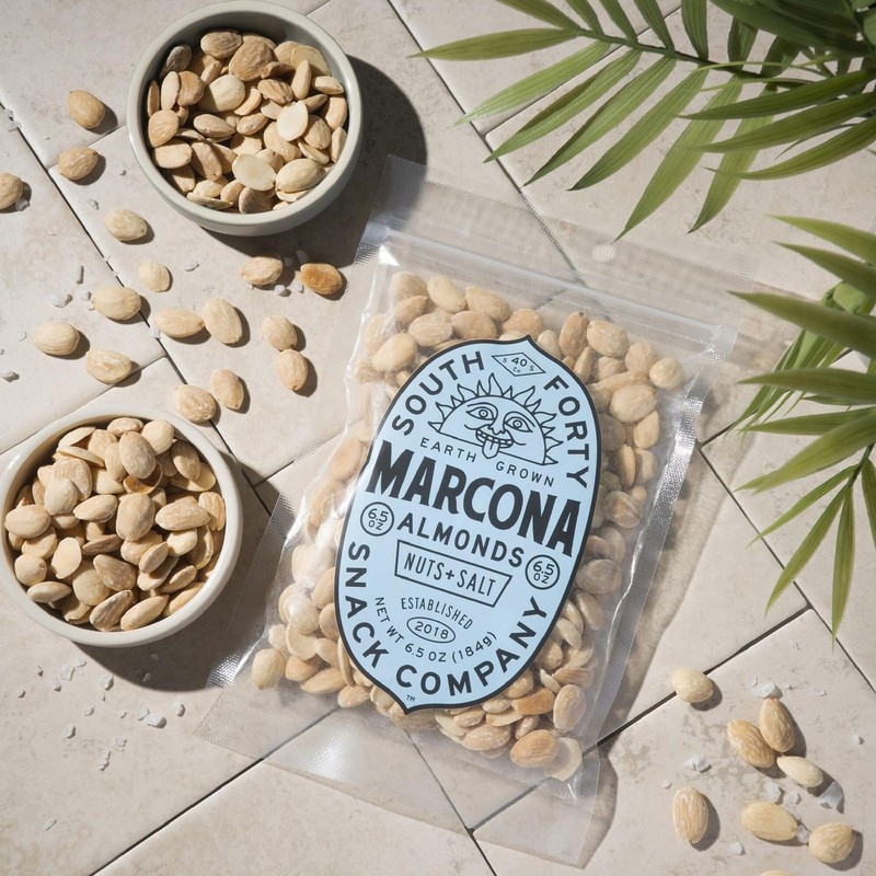 South 40 Snacks Dry Roasted Salted Marcona Almonds (6.5oz bag, pack of 4) gallery
