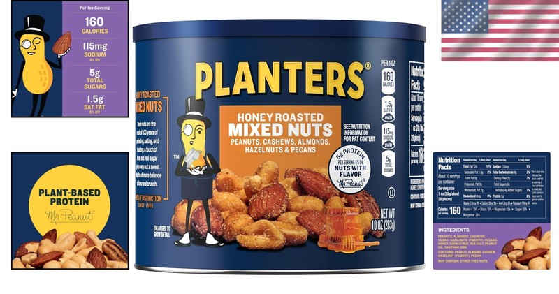 Honey Roasted Nut Medley, Plant-Based Protein, 60 oz gallery
