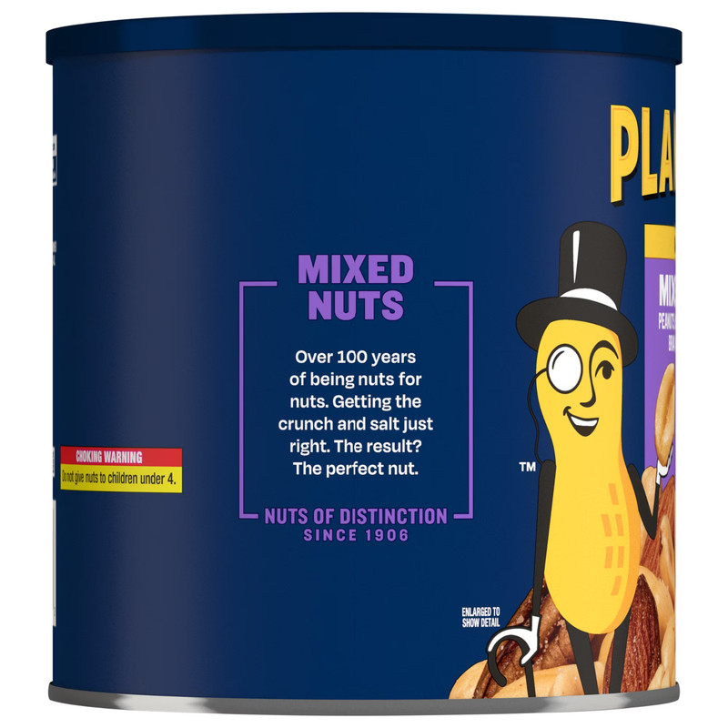 PLANTERS Salted Mixed Nuts 56 oz Can 6g Plant Based Protein Snack Nuts gallery