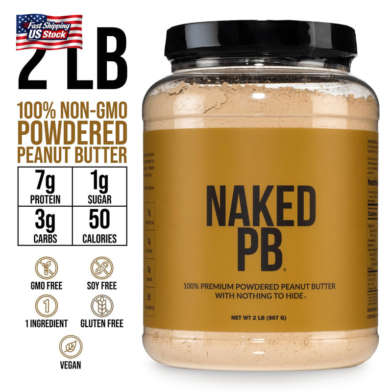 2 LB Powdered Peanut Butter from US Farms – Bulk, Only 1 Ingredient - Roasted Pe gallery
