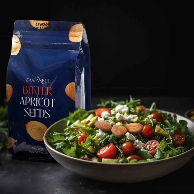 Organic Bitter Raw Apricot Kernel Premium Seeds 16oz Gluten Free Vegan USDA 1 lb gallery