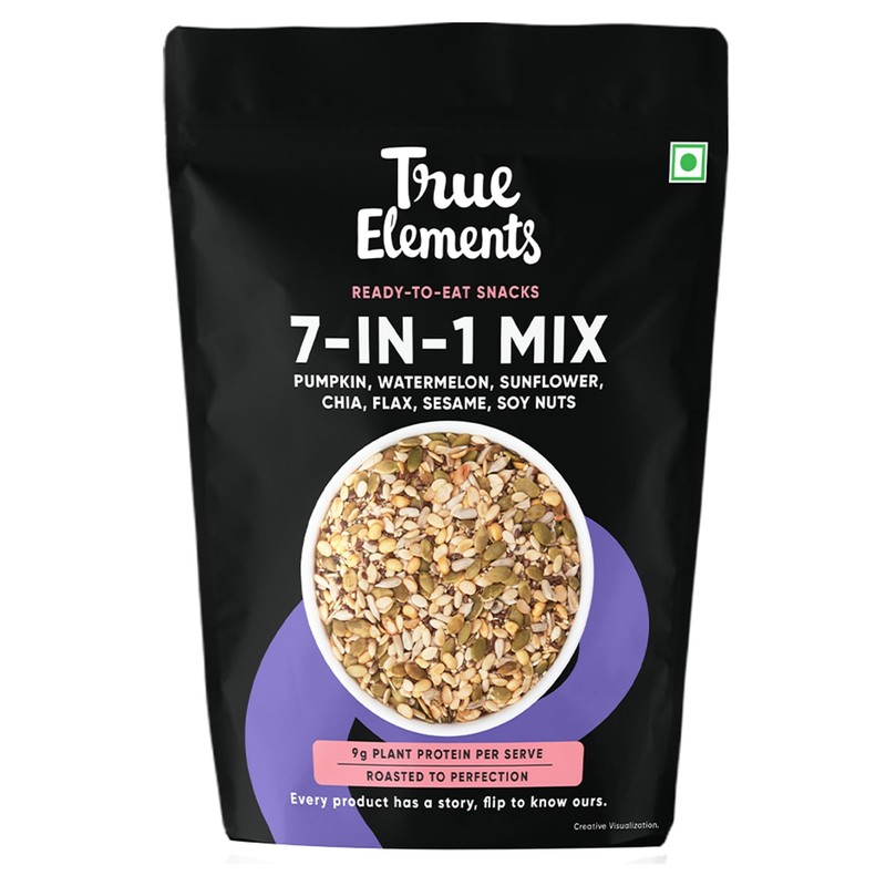 7 in 1 Super Seeds & Nut Mix 8 Oz - (Roasted Pumpkin Seeds, Watermelon Seeds,...