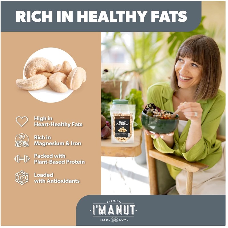 Sustainable Sourced Raw Cashews - Delicious Flavor