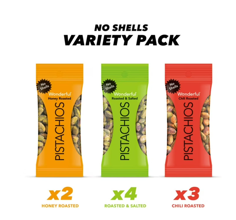 Wonderful Pistachios No Shells Variety, 0.75 Ounce Bags (Pack of 9) gallery