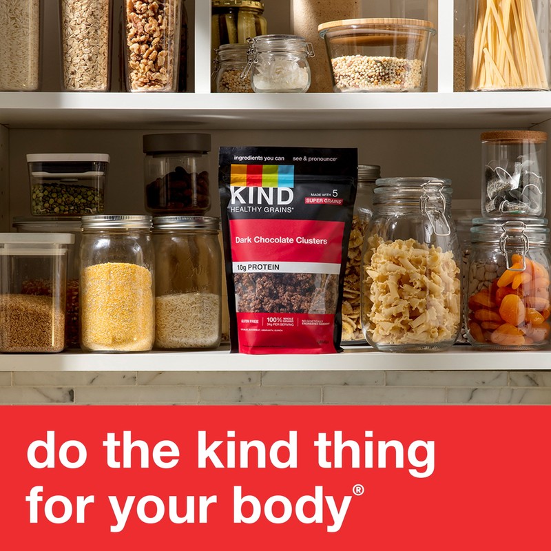 KIND Healthy Grains Gluten Free Dark Chocolate Granola Clusters, 11 oz gallery