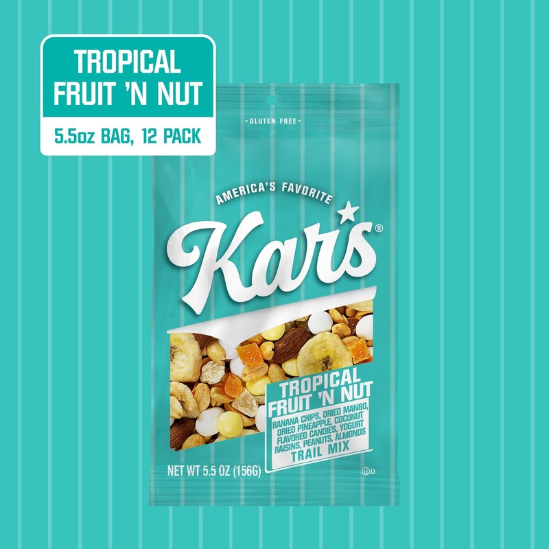 Kar’s Nuts Tropical Fruit ‘N Nut Trail Mix, 5.5 oz Resealable Pouch Pack of 1... gallery