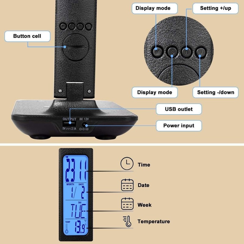 LED Desk Lamp with Wireless Charger gallery