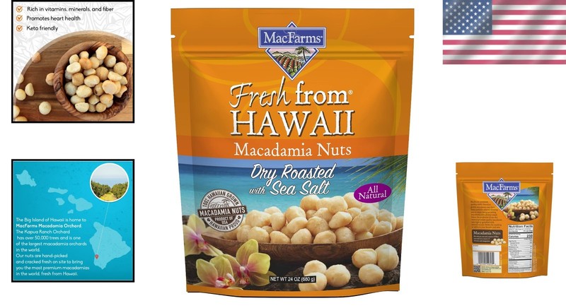 Fresh From Hawaii - Dry Roasted Macadamia Nuts 24 OZ gallery