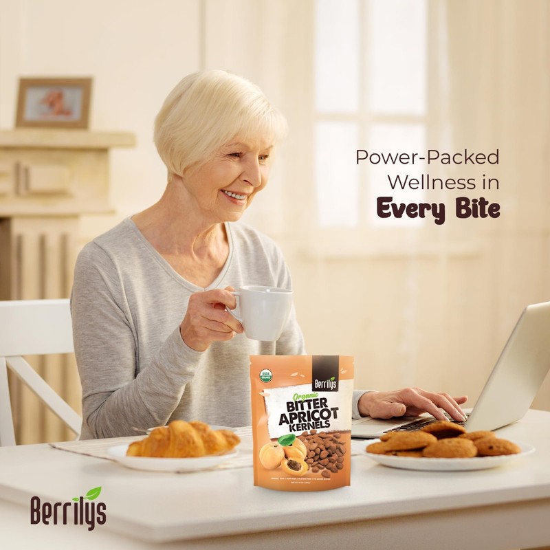 Organic Bitter Apricot Kernels - Non-GMO, Natural, Premium Quality Seeds - 10 oz gallery