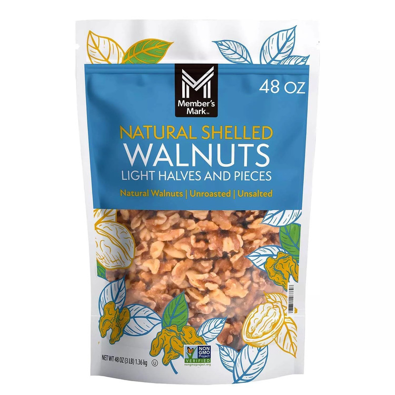 Member Mark Natural Shelled Walnuts, 3 Lbs | Fresh, Unsalted Raw Walnuts | Resea gallery