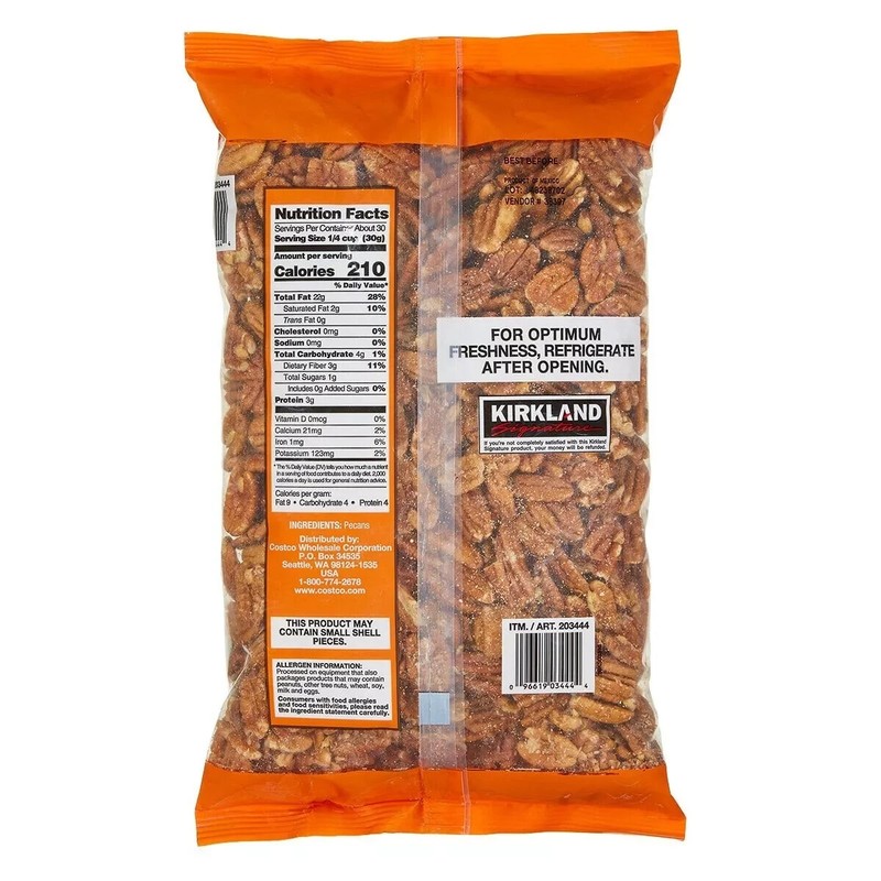 2 Packs Of Kirkland Signature Shelled Pecan Halves Nuts 32 Oz Each Pack *4 Lb* gallery