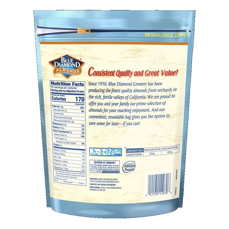, Lightly Salted Snack Almonds perfect for lunches and on-the-go, 25 oz. gallery