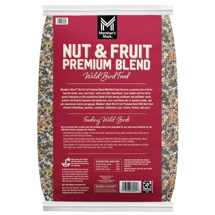 Member's Mark Ultra Premium Nut & Fruit Blend Birdseed, 20 lbs. gallery
