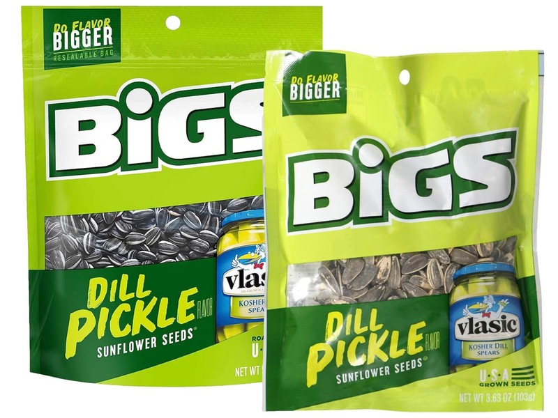 2x Bigs Dill Pickle Sunflower Seeds 3.63 OZ Bags!