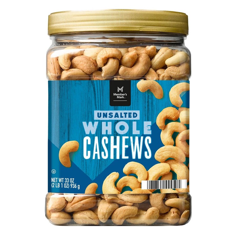 Member’s Mark Unsalted Whole Cashews (33 Ounce)
