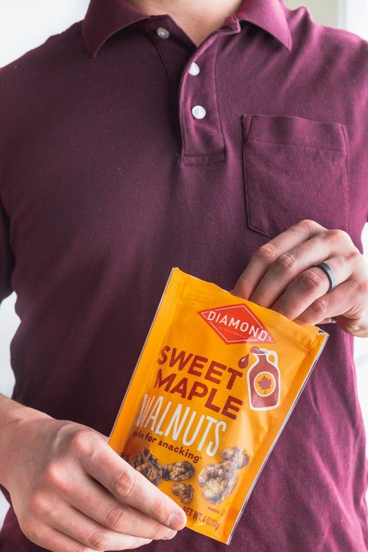 Diamond of California Sweet Maple Walnut Snack Nuts, Kosher, 4 oz. 4 Pack gallery