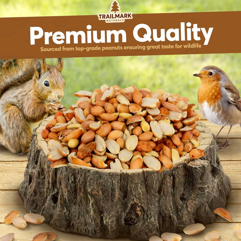 25 LB - Raw Shelled Peanuts for Squirrels, Out of Shell Peanuts for Birds and Wi gallery