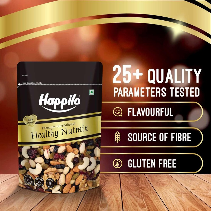 Happilo Premium Nut Mix 200g | Almond, Cashew, Blueberry, Pumpkin & Sunflower gallery