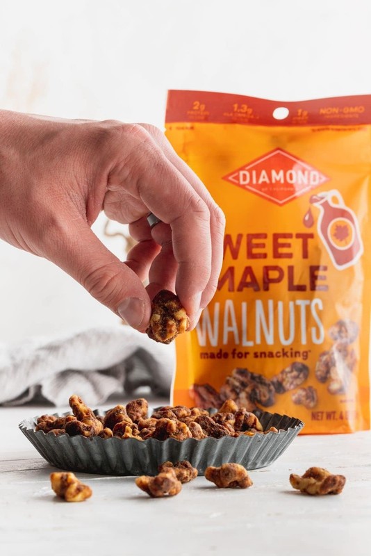 Diamond of California Sweet Maple Walnut Snack Nuts, Kosher, 4 oz. 4 Pack gallery