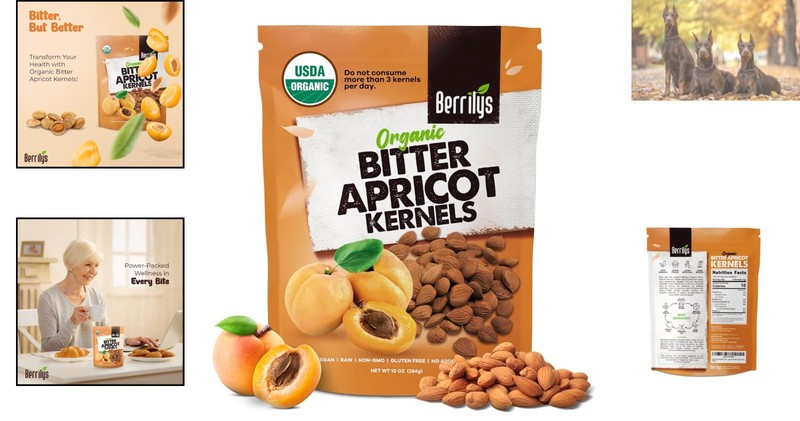 10oz Sour-Free Organic Bitter Apricot Seeds - Natural Flavor, Sourced Fresh gallery
