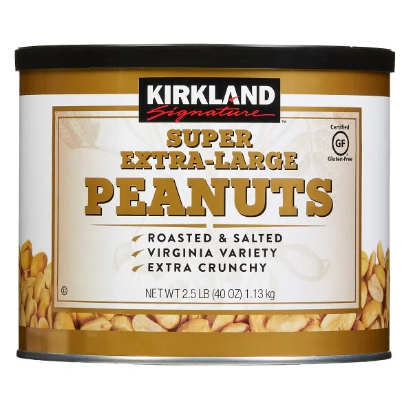 Kirkland Signature Super Extra-Large Peanuts, 2.5 lbs Extra Crunchy