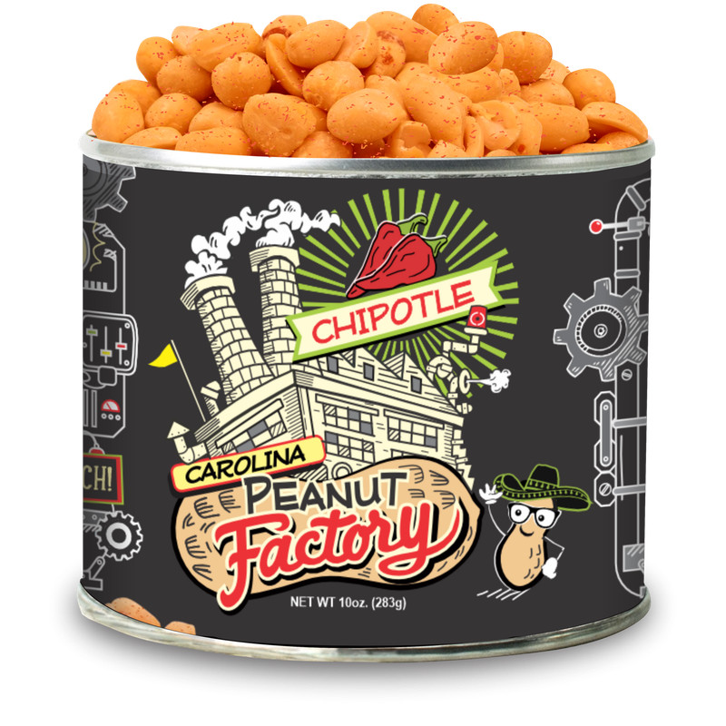 2 Pack Carolina Peanut Factory Chipotle Flavored Gourmet Peanuts - 10oz