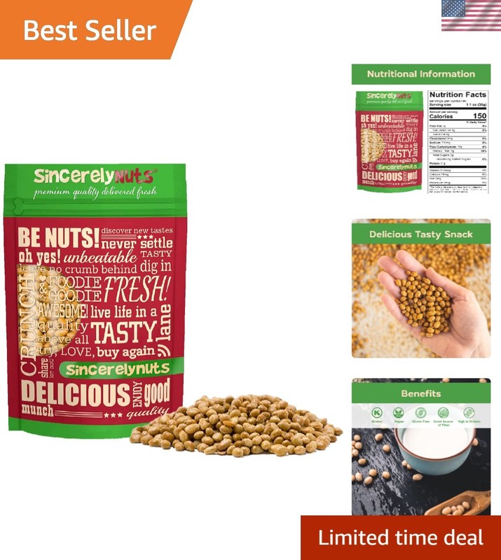 Roasted Soybeans Lightly Salted 5 LB – Healthy Fat – & Kosher – Easy Snack -…
