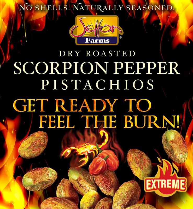 Pistachios, Scorpion Pepper Extreme Flavor Pistachios Value Bag, Naturally Seaso gallery