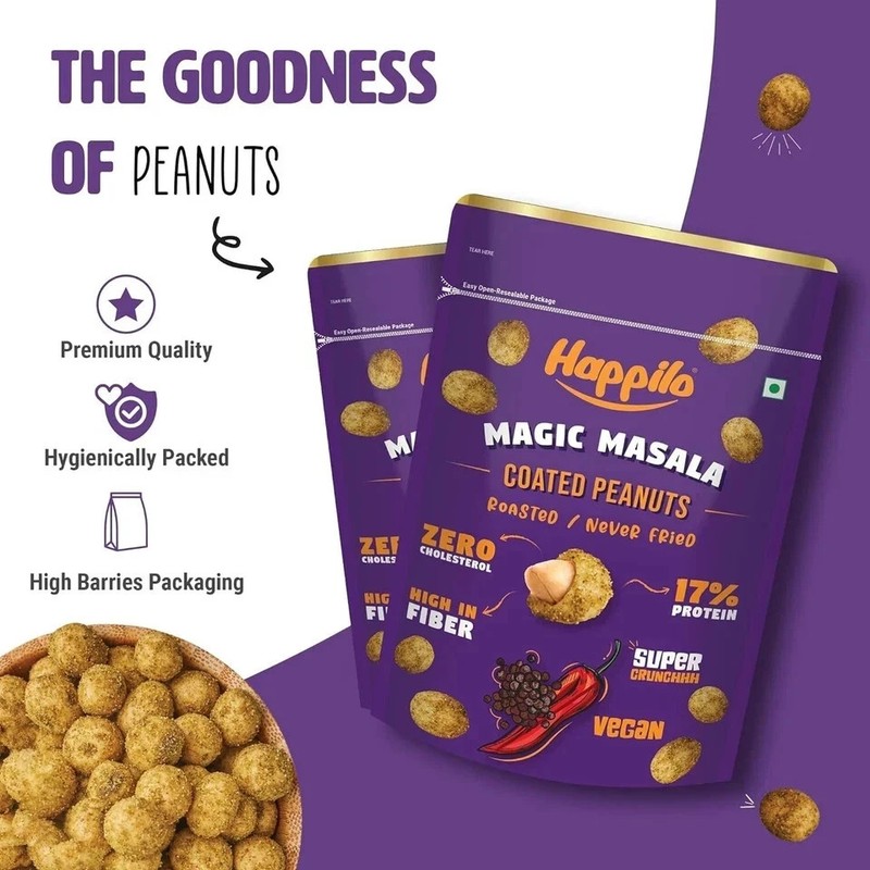 Happilo Premium Super Snack Magic Masala Peanut 150g, Free Shipping World Wide gallery