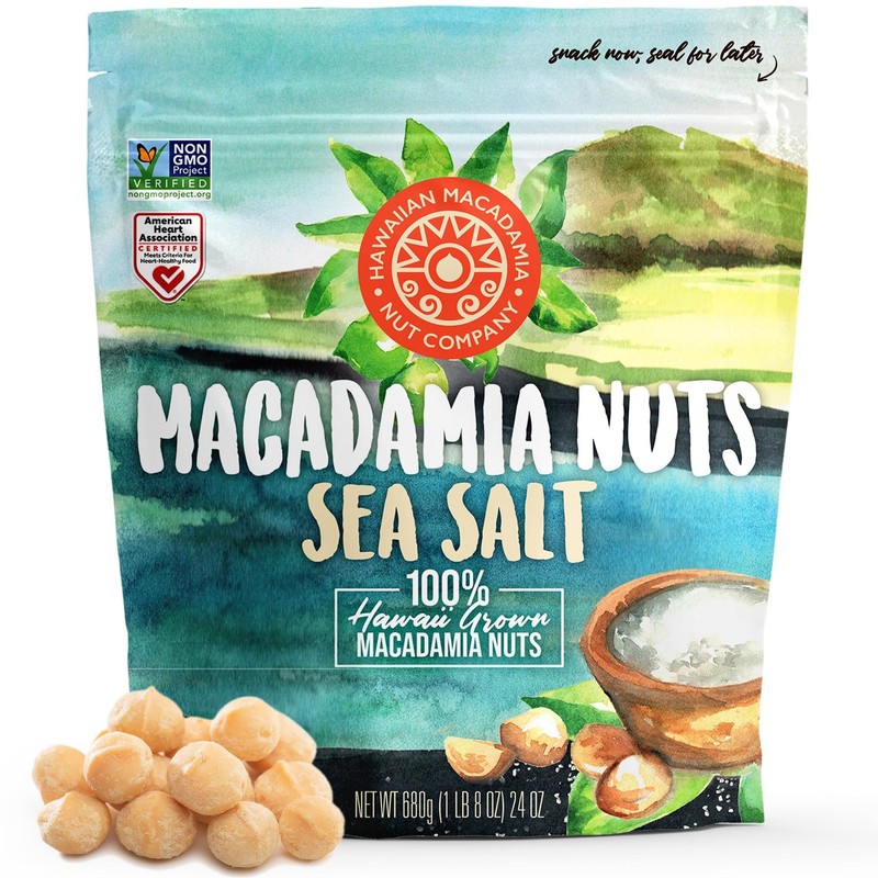 Macadamia Nuts Sea Salt 24 oz