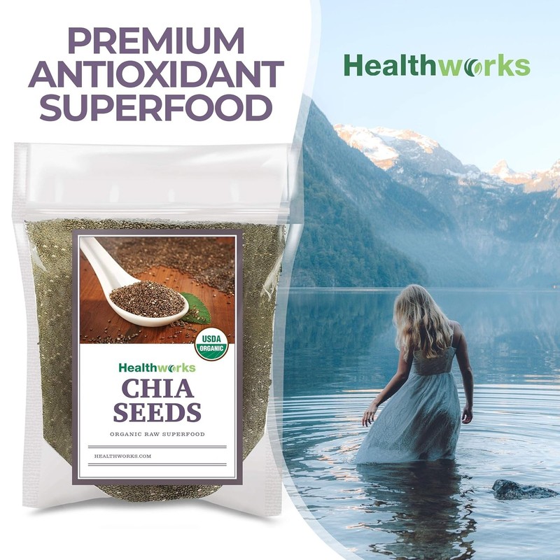 Superfoods Natural Raw Chia Seeds - 32 Oz / 2 Lbs - Premium & All-Natural - Cont gallery