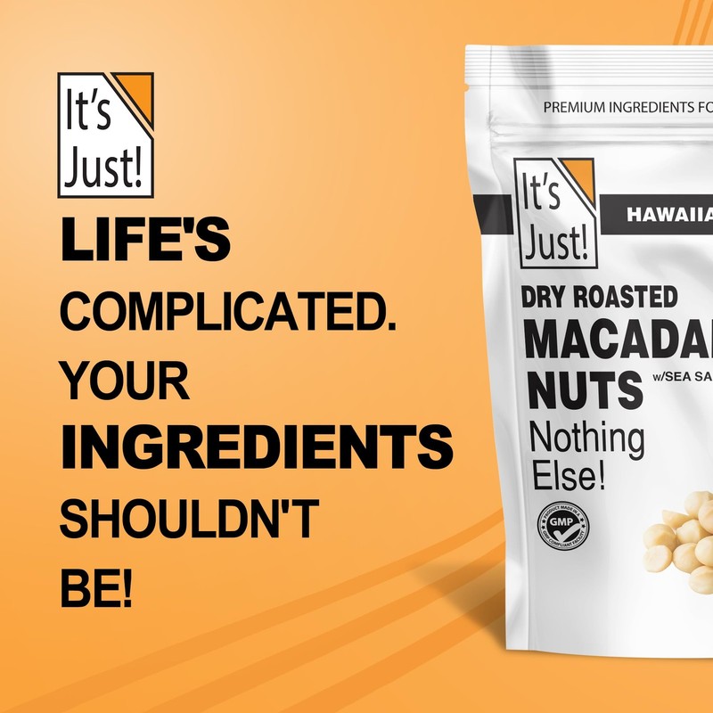 It's Just - Hawaiian Macadamia Nuts 1.5lbs Small Batch Dry Roasted in USA Lig... gallery